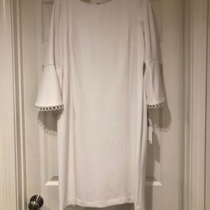 White Calvin Klein Sheath Dress